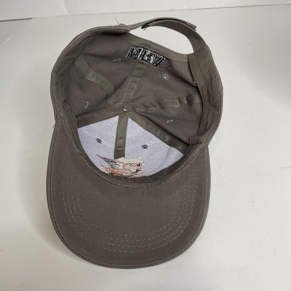 NRA Embroidered Eagle Logo Gray Adjustable Hat Baseball Cap - Picture 5 of 7